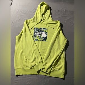 The North Face Men's neon yellow Hoodie